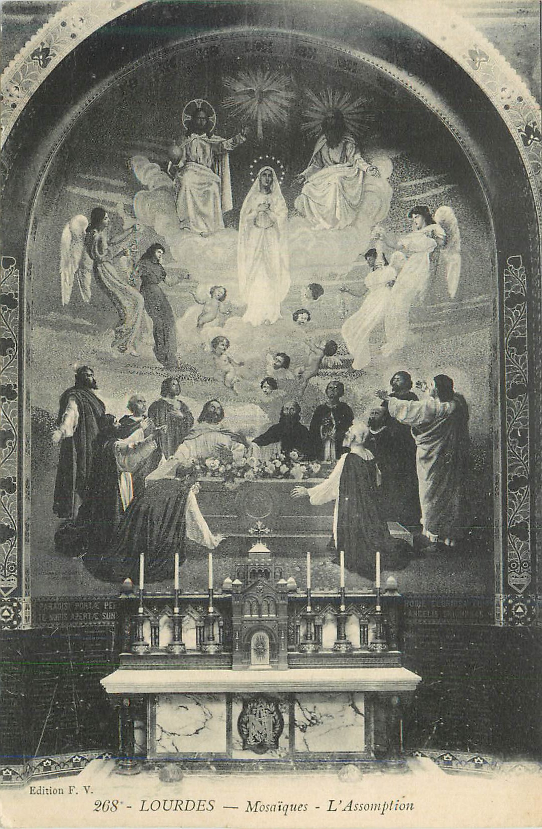 CPA Lourdes Mosaique L'Assomption