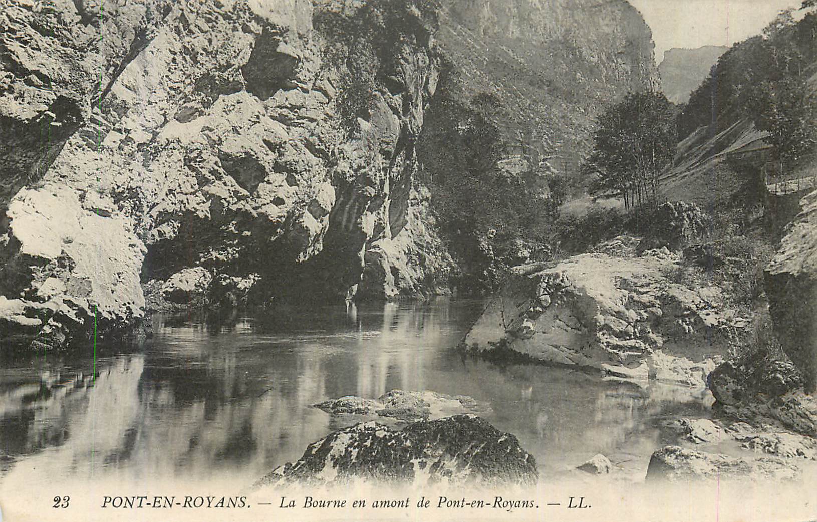 Pont-en-Royans — La Bourne en amont de Pont-en-Royans — LL.