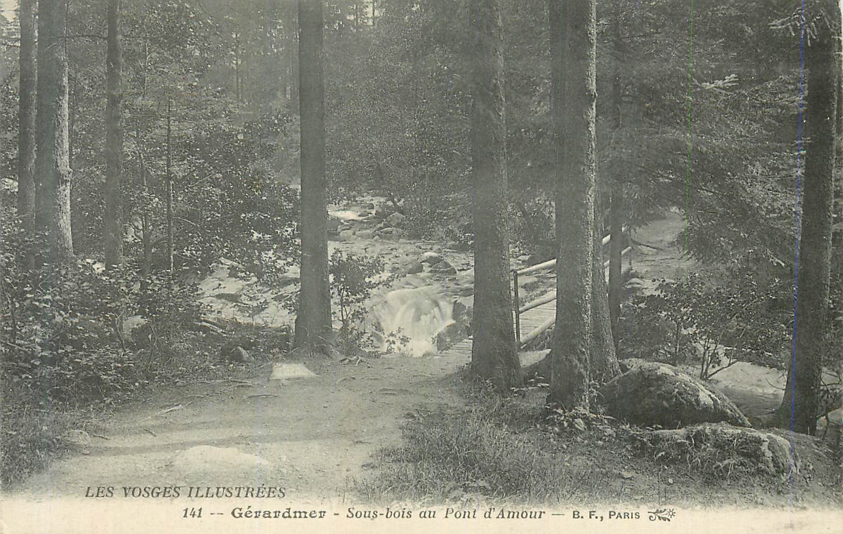 Gérardmer - Sous-bois au Pont d'Amour — LES VOSGES ILLUSTRÉES 141 — B.F., PARIS
