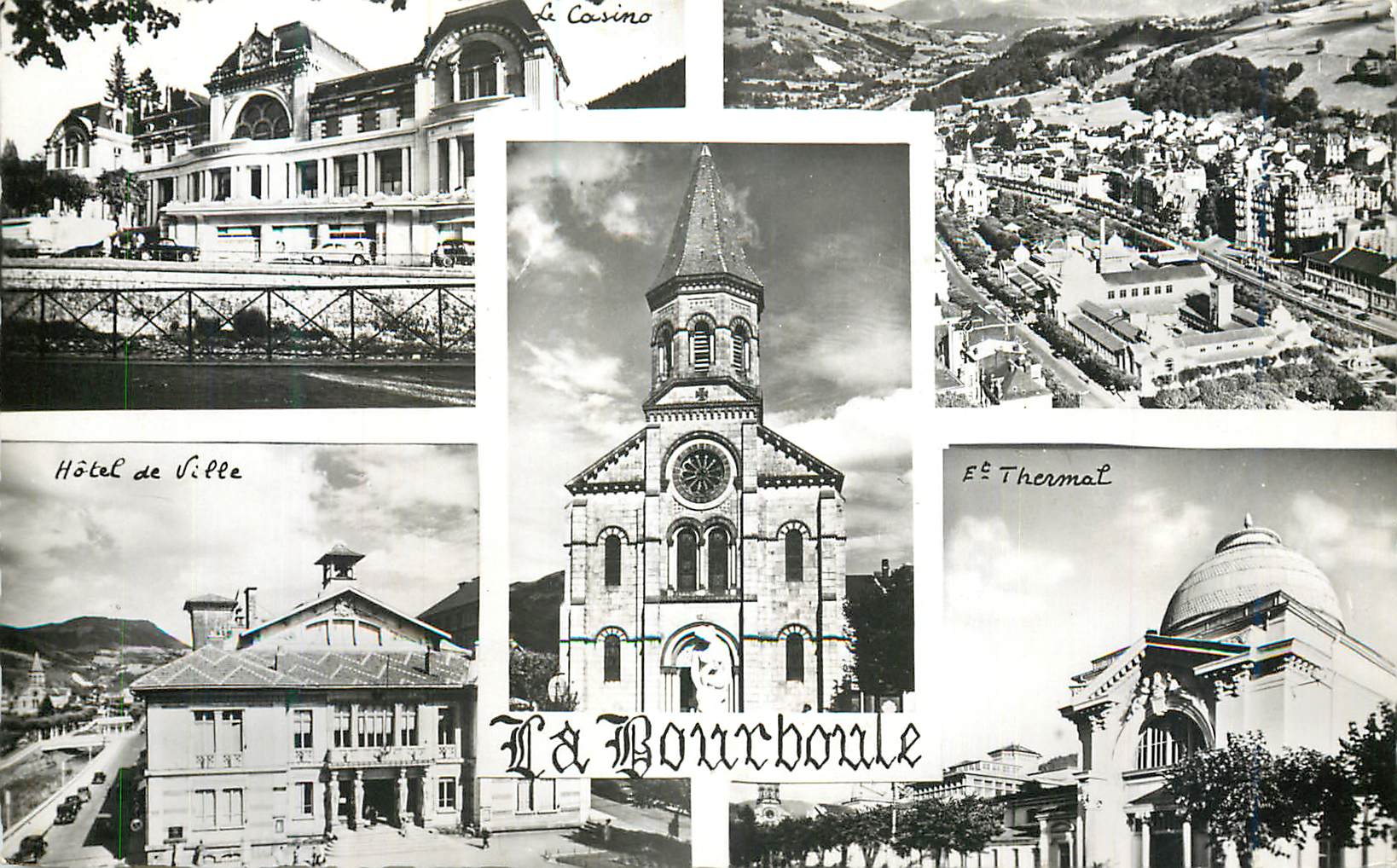 CPM La Bourboule (Puy de Dome) Hotel de ville Et thermal