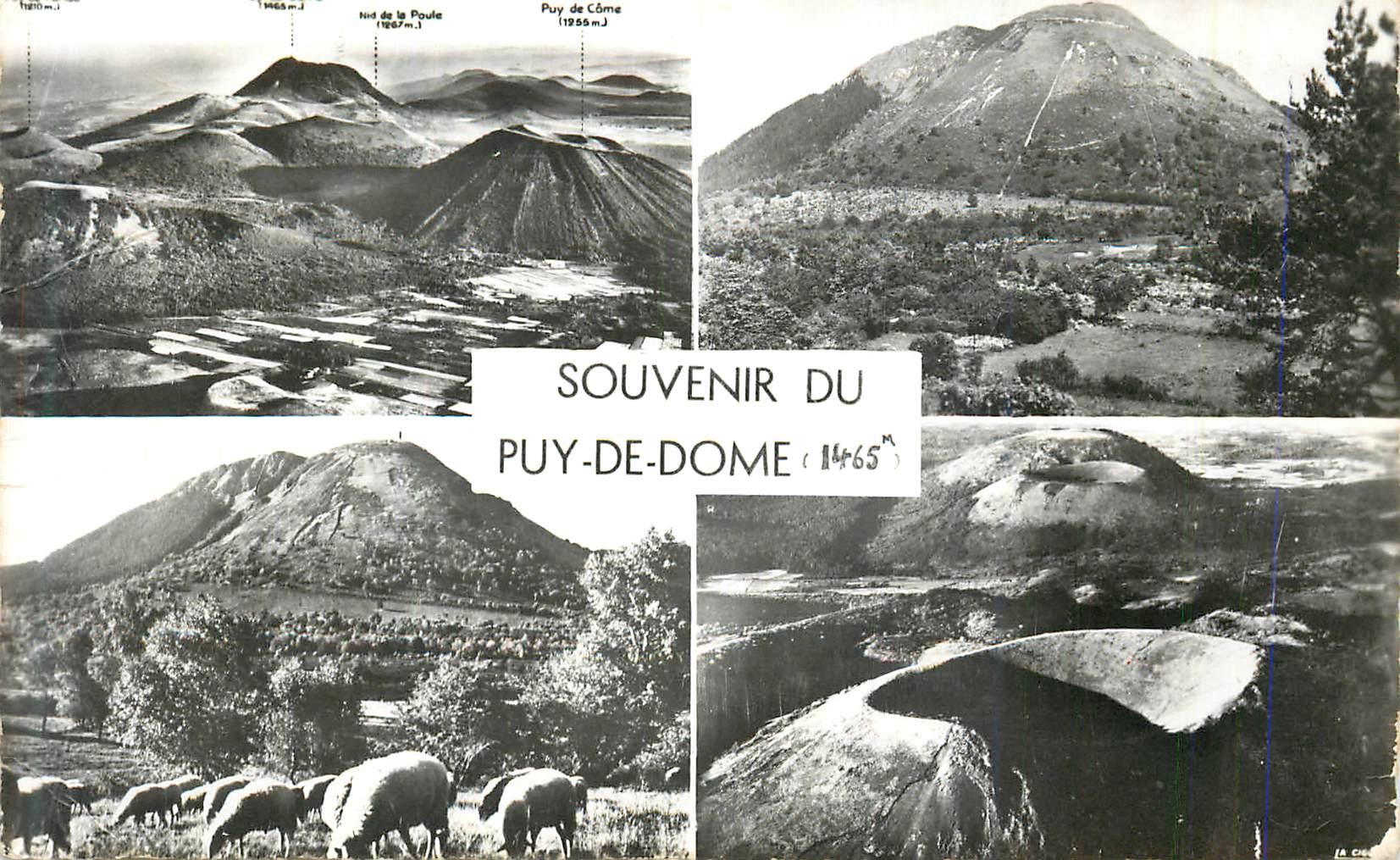 CPM Souvenir du Puy de Dome Les Monts Domes La Chaine des Puys (Pilote Op R Henrard)