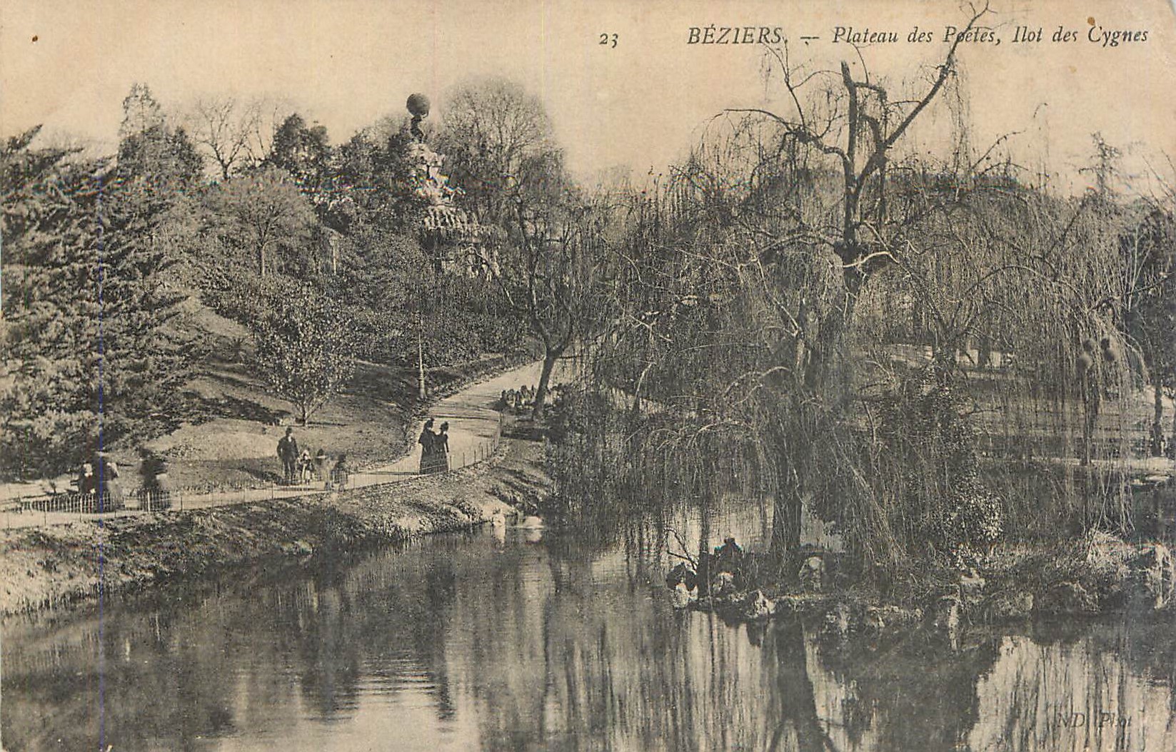 Béziers — Plateau des Poètes, Îlot des Cygnes — ND Piot