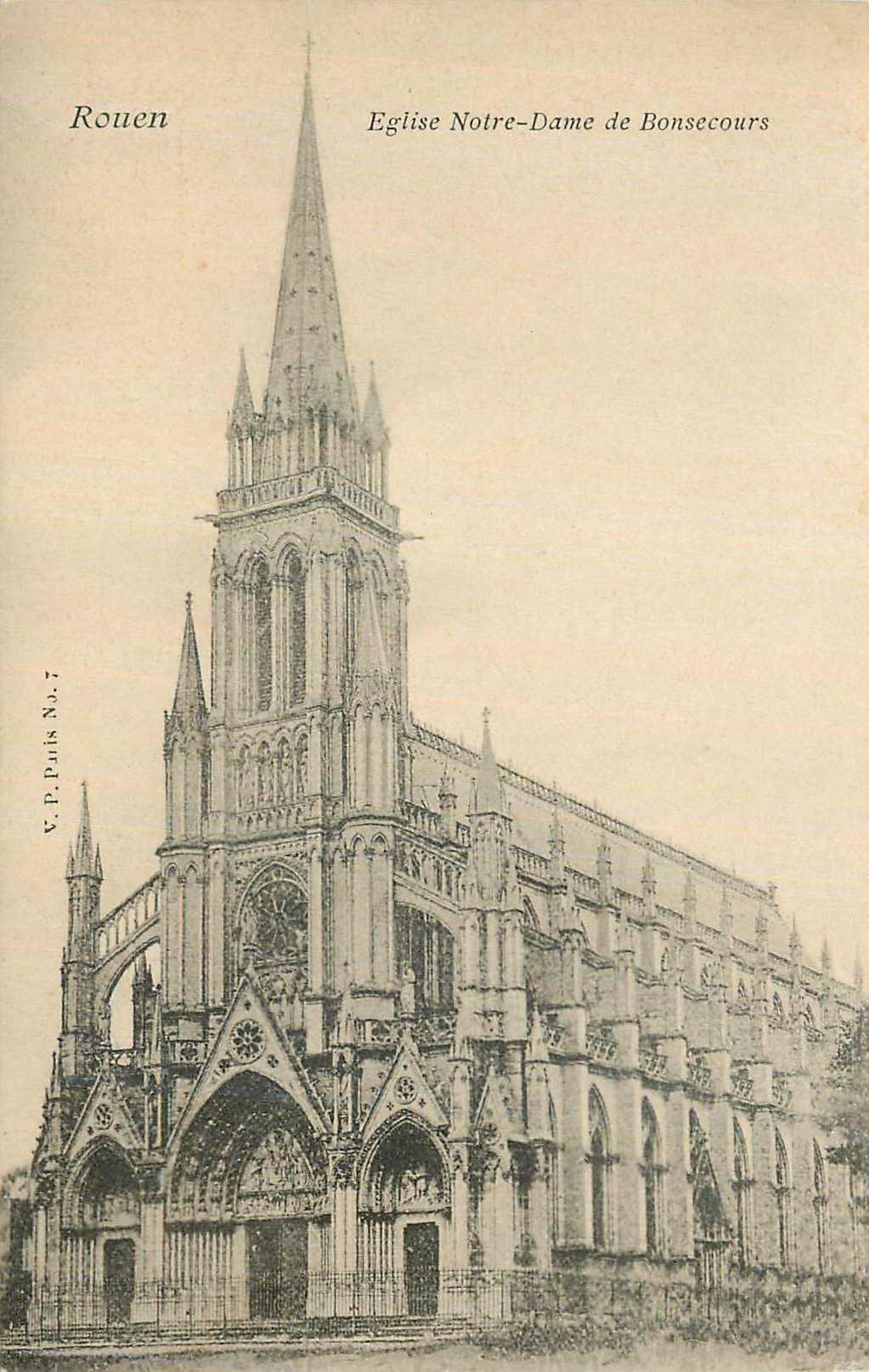 CPA Rouen Eglise Notre Dame de Bonsecours