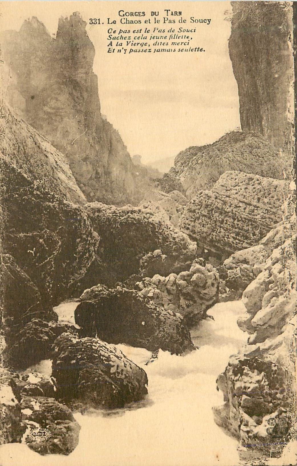 CPA Gorges du Tarn Le Chaos et le Pas de Soucy