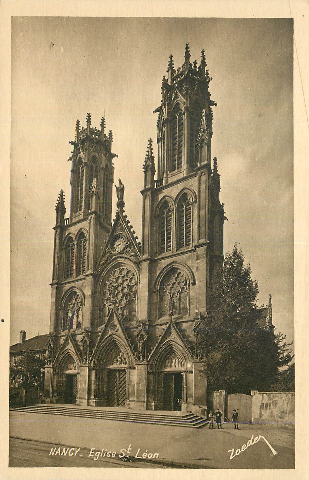 CPA Nancy la Coquette Eglise St Leon