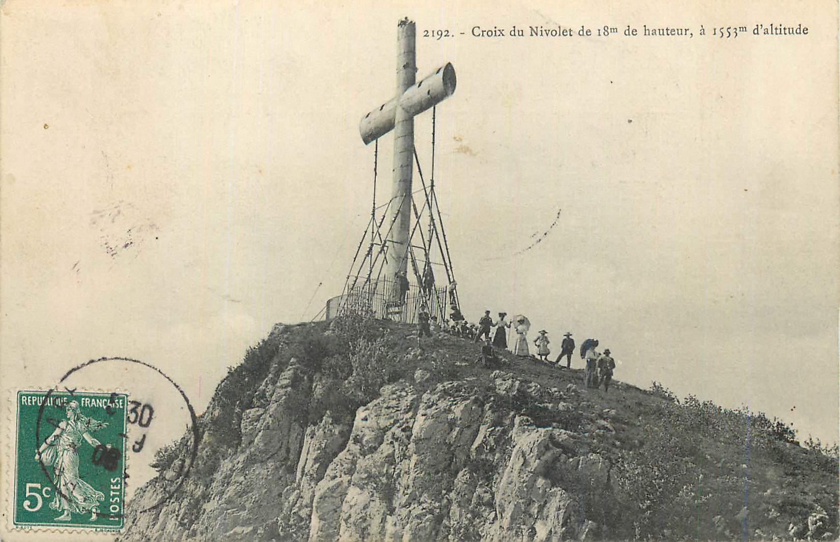 CPA Croix du Nivolet de 18m de hauteur a 1553 d'altitude