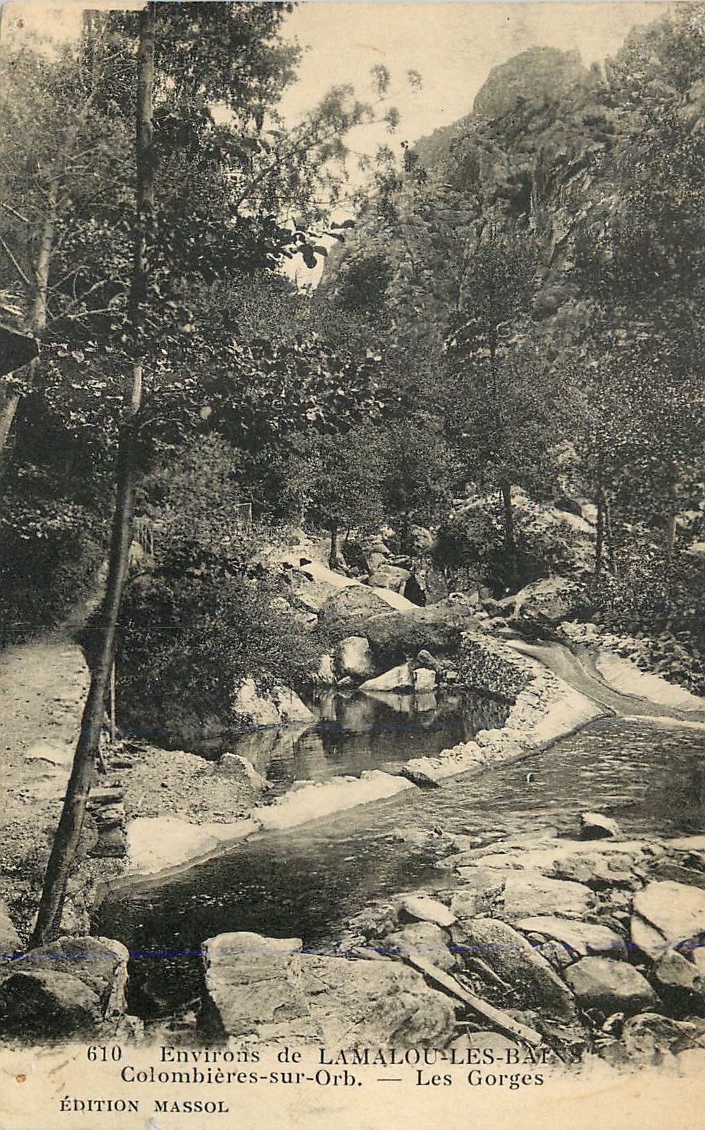 CPA Environs de Lamalou les Bains Colombieres sur Orb Les Gorges