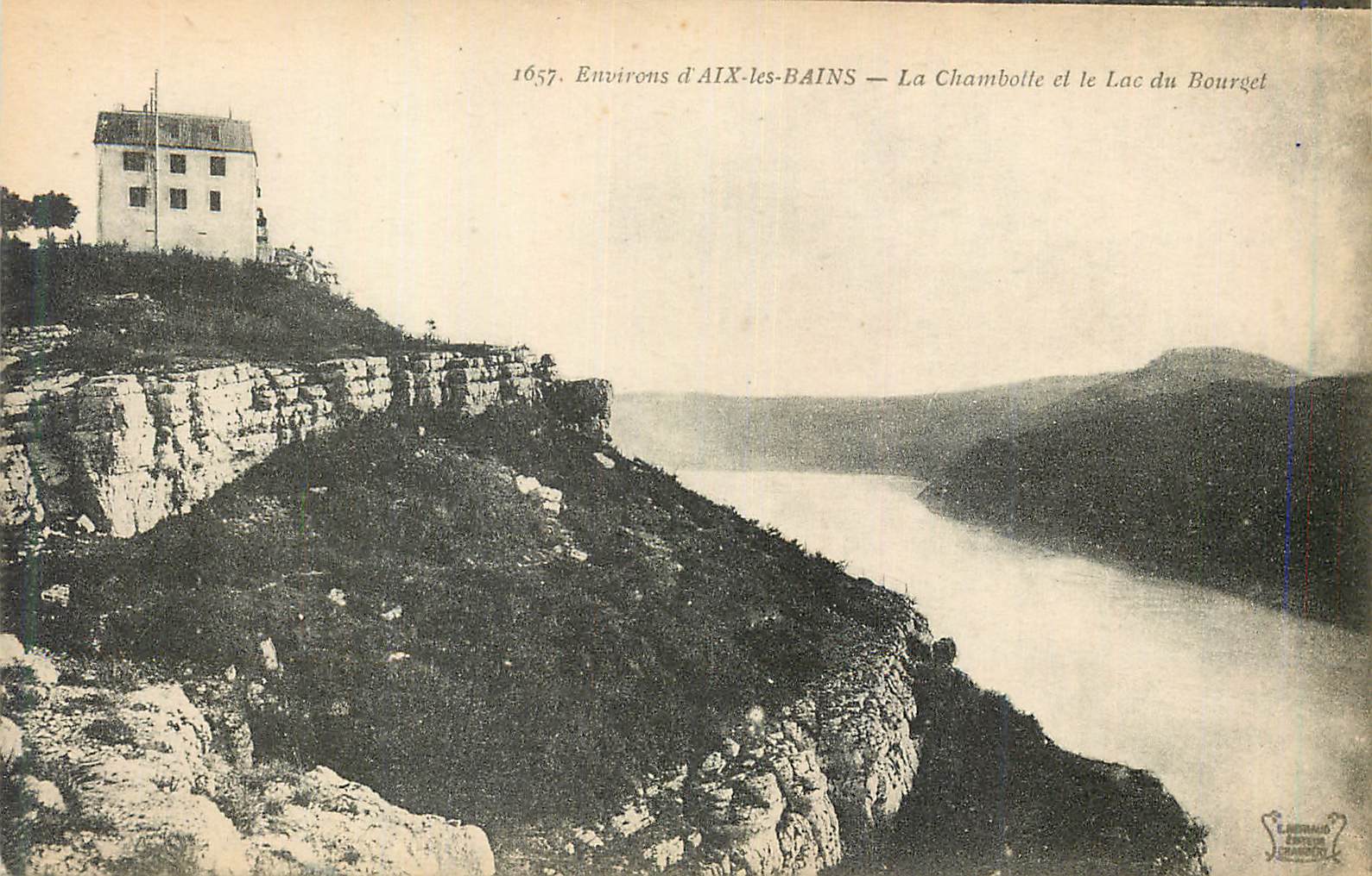 CPA Environs d'Aix les Bains La Chambolle et le lac du Bourget