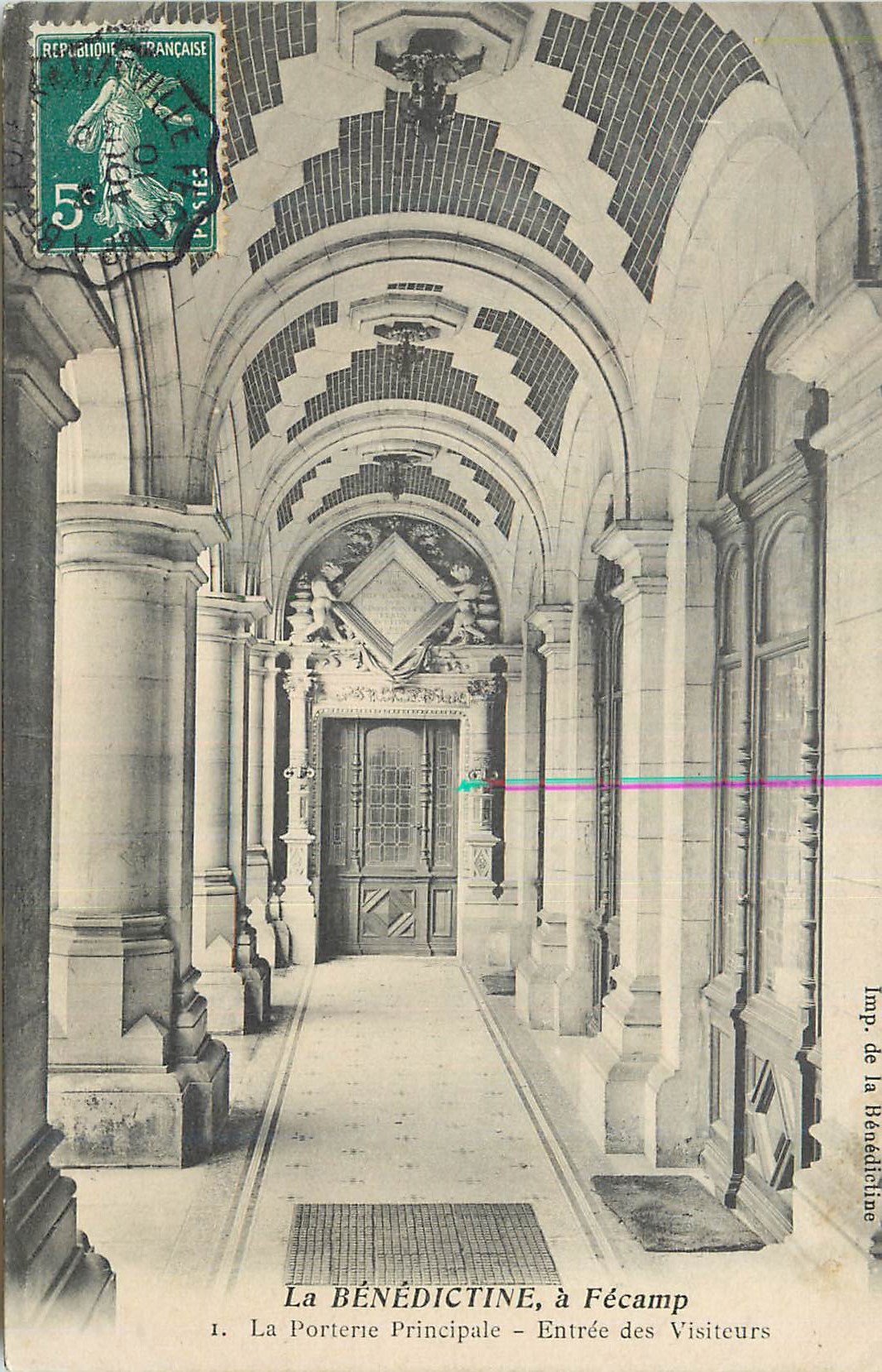 CPA La Benedictine a Fecamp La Porterie Principale Entree des Visiteurs