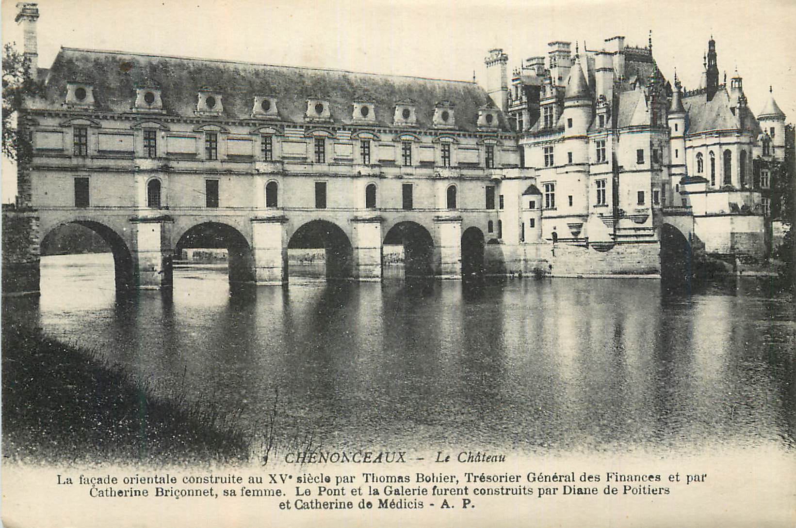 CPA Chenonceaux Le Chateau La facade orientale construite au XVe siecle par Thomas Bohier Tresorier General des Finances