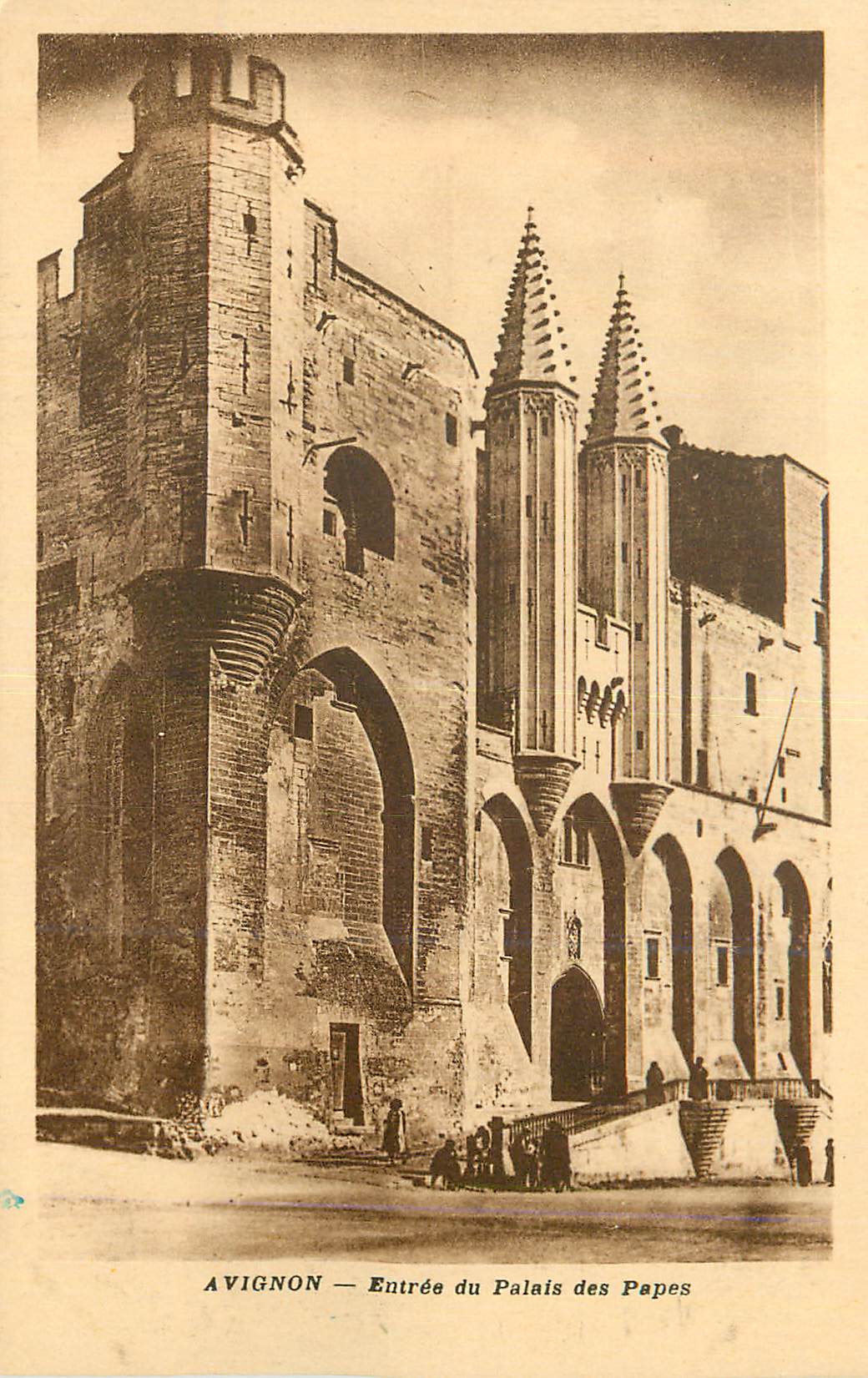CPA Avignon Entree du Palais des Papes
