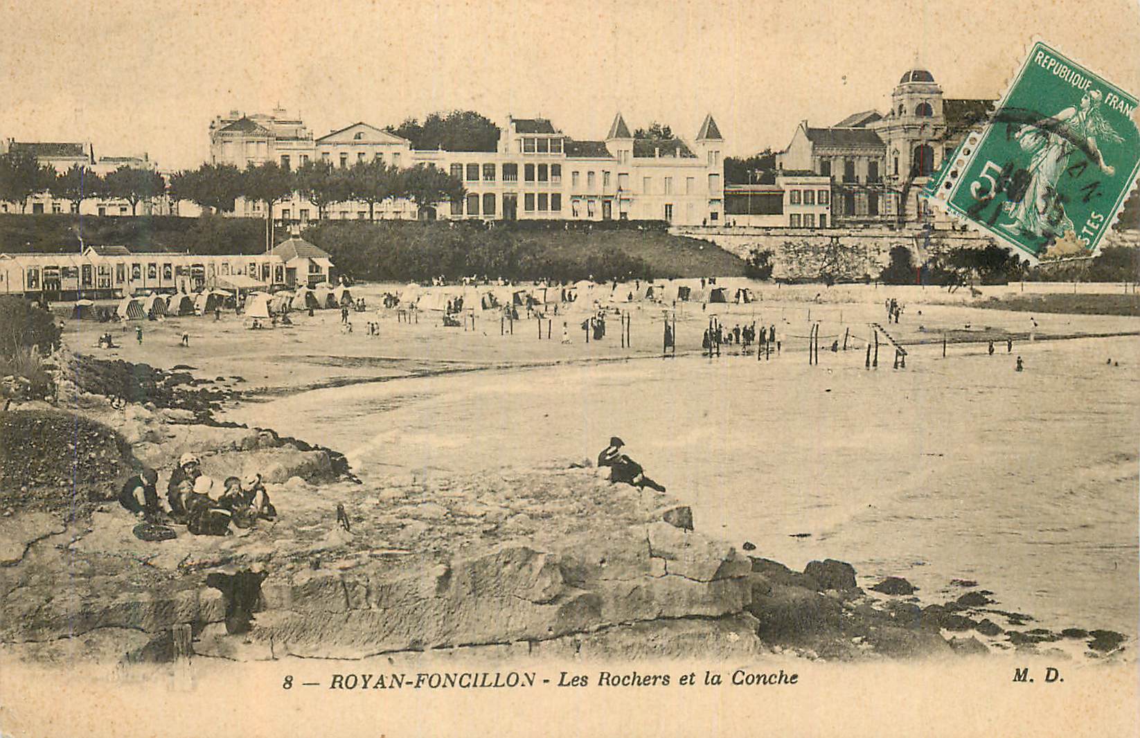CPA Royan Foncillon Les Rochers et la Conche