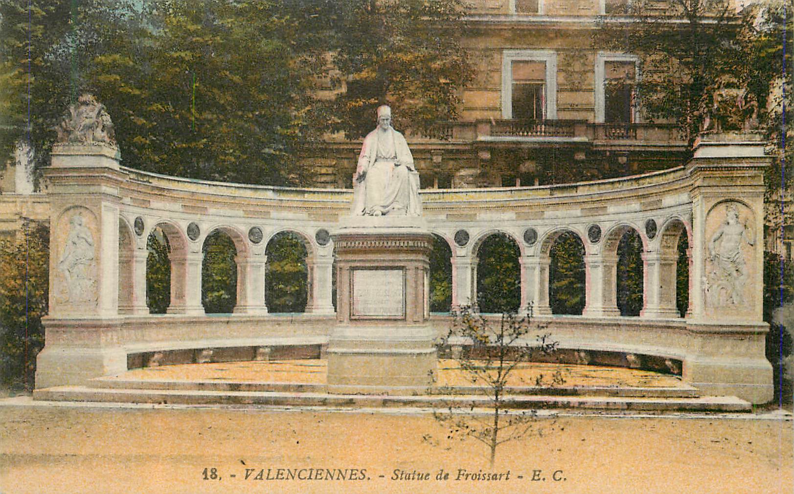 Valenciennes - Statue Froissart - E.C.