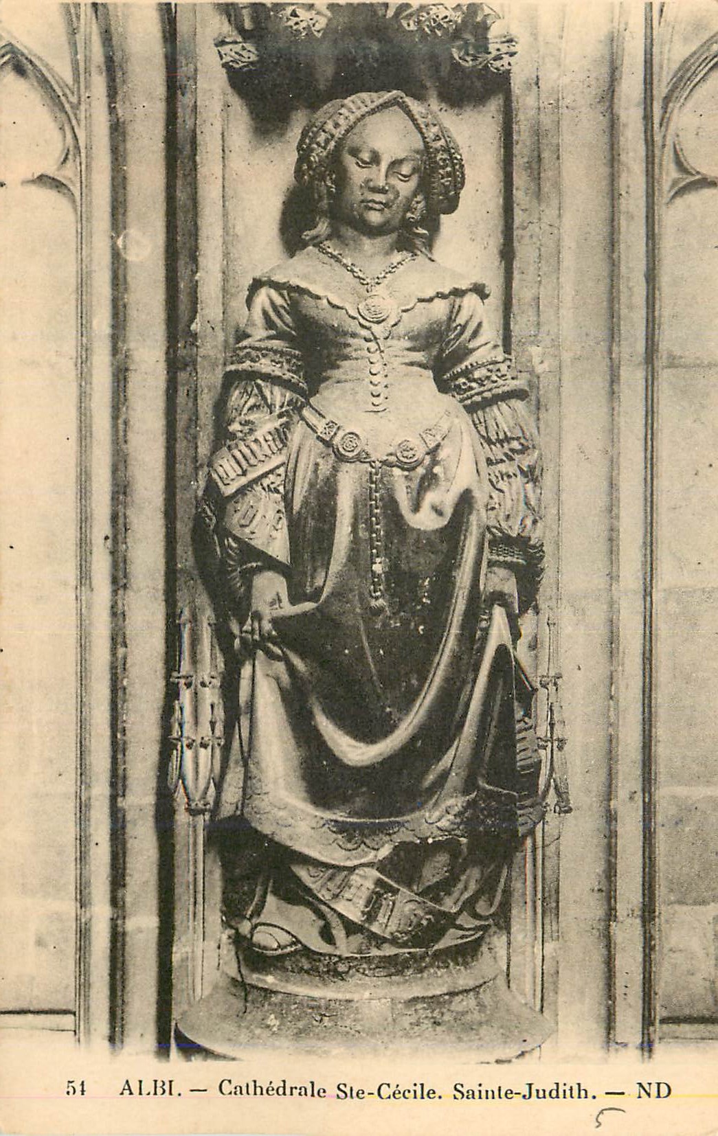 Albi — Cathédrale Ste-Cécile — Statue de Sainte-Judith — ND