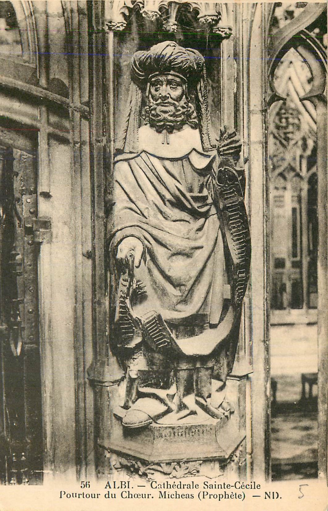 CPA Albi Cathedrale Sainte Cecile Pourtour du Choeur Micheas (Prophete)