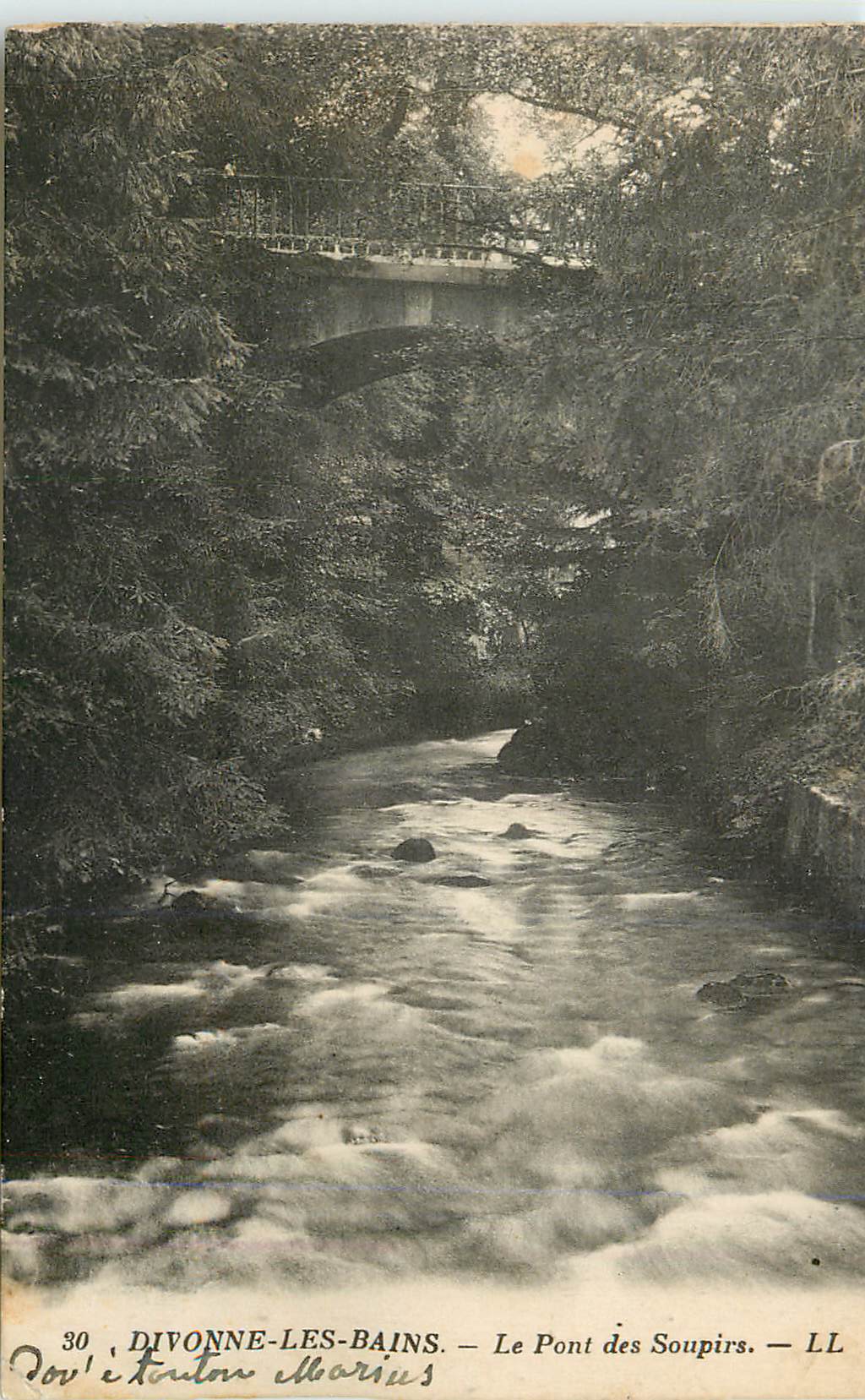 CPA Divonne les Bains Le Pont des Soupirs