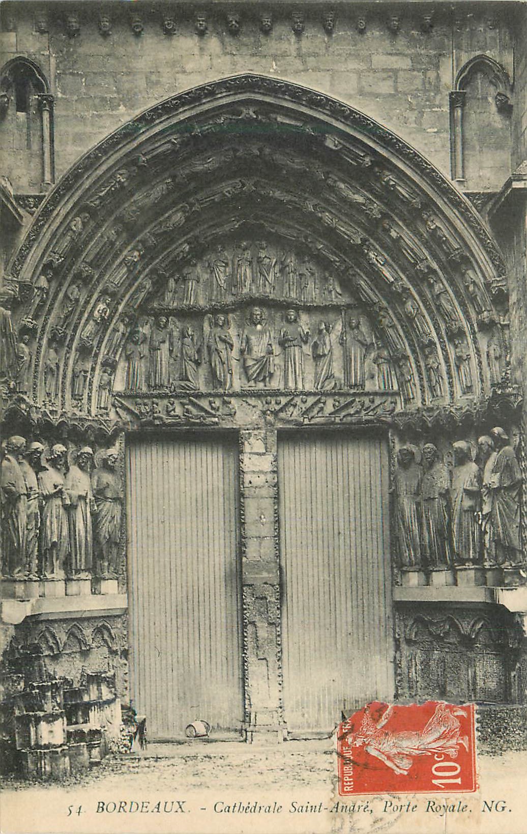 CPA Bordeaux Cathedrale Saint Angre Porte Royale