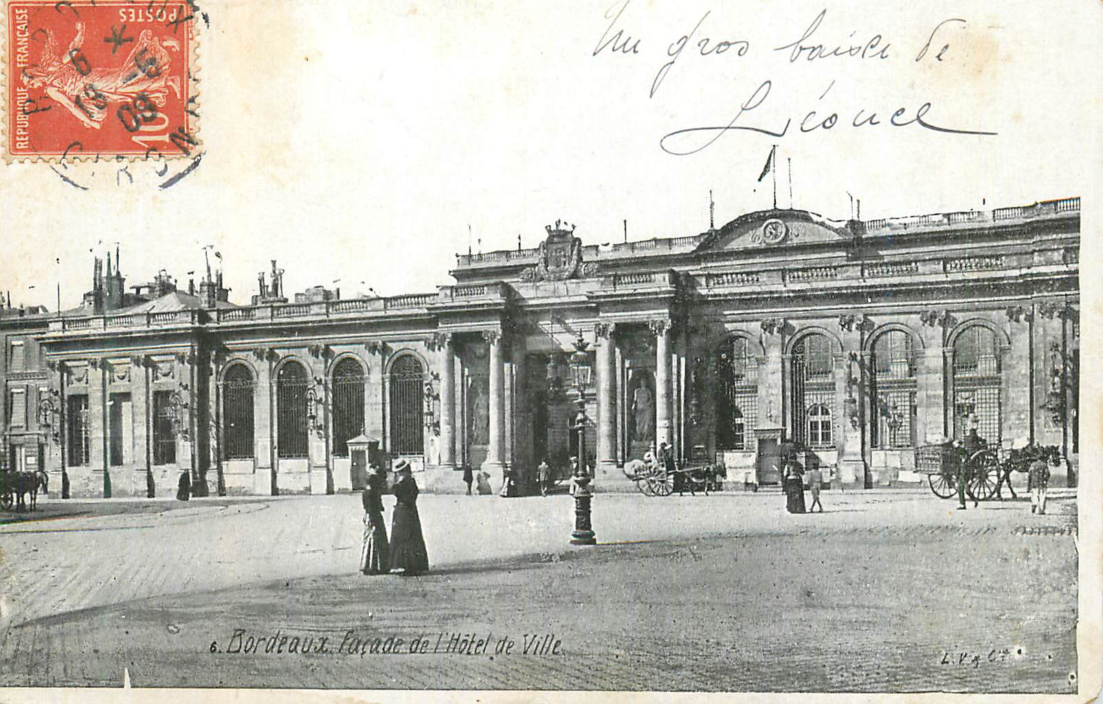 CPA Bordeaux Facade de l'Hotel de Ville