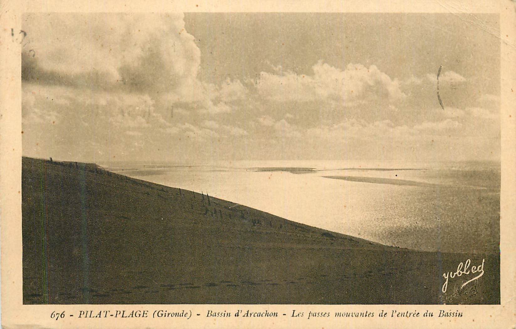 Pilat-Plage (Gironde) — Bassin d'Arcachon — Les passes mouvantes de l'entrée du Bassin