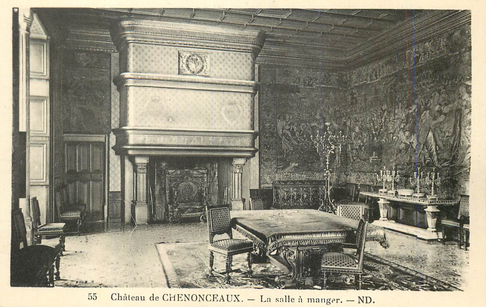 CPA Chateau de Chenonceaux La Salle a manger