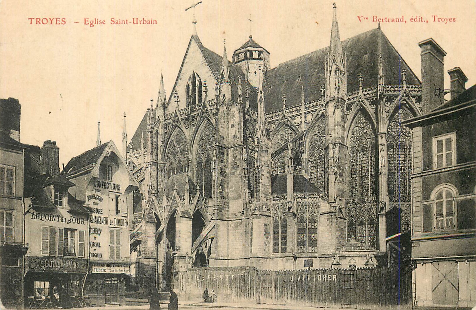 CPA Troyes Eglise Saint Urbain