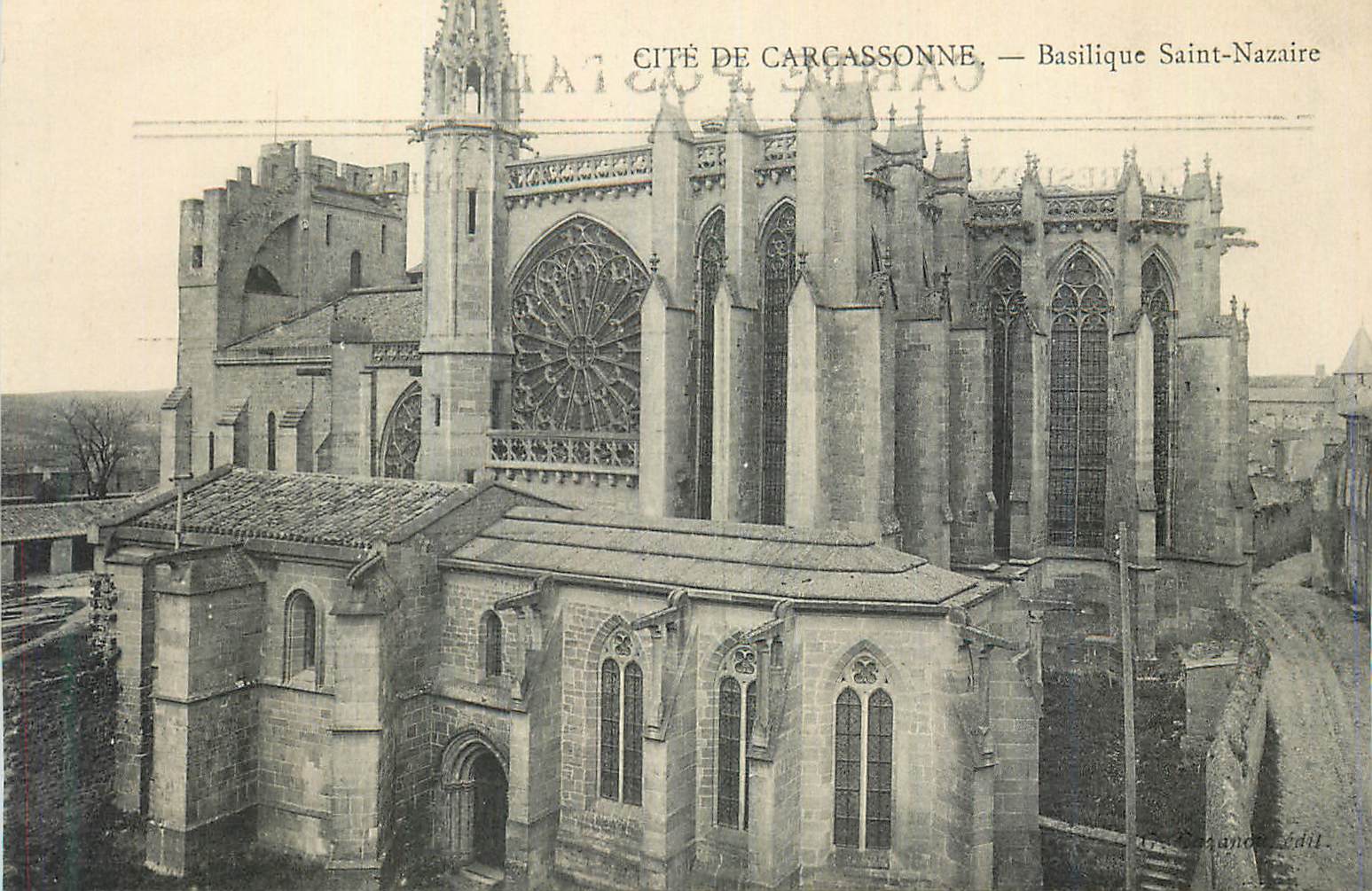 CPA Cite de Carcassonne Basilique Saint Nazaire
