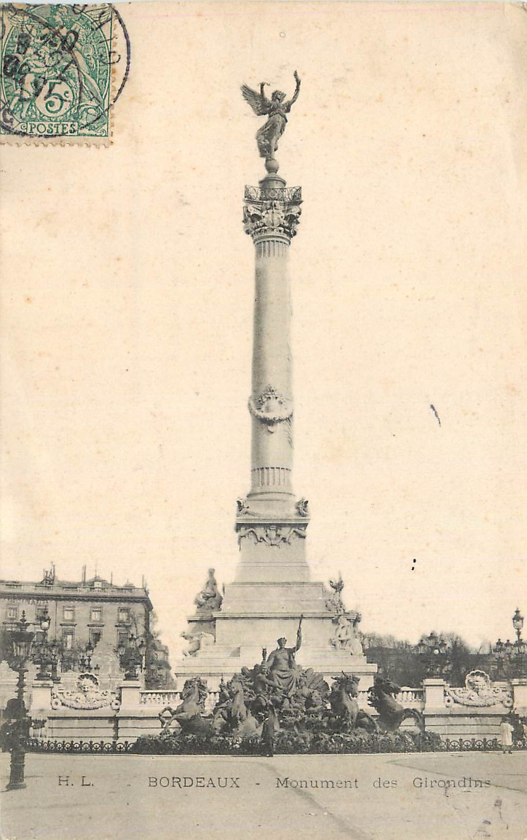 CPA Bordeaux Monument des Girondias