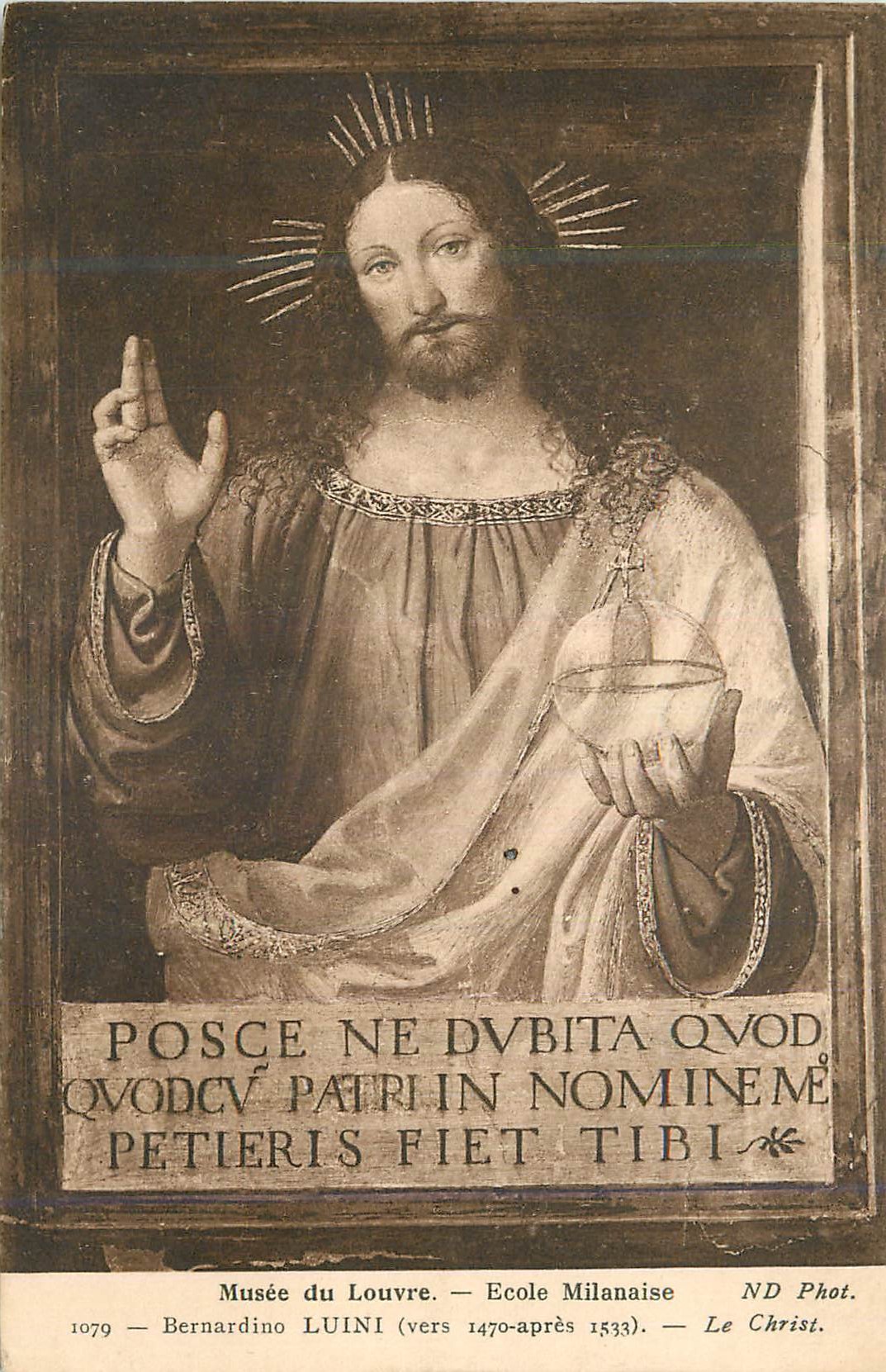 CPA Musee du Louvre Ecole Milanaise Bernardino Luini (Vers 1470 apres 1533) Le Christ