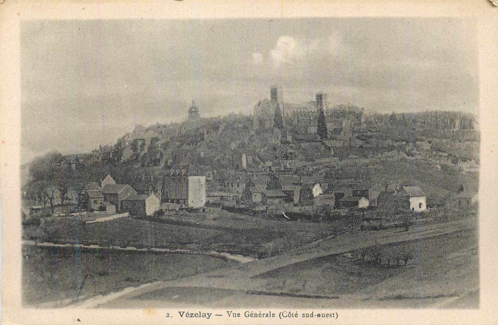 CPA Vezelay Vue Generale (Cote sud Ouest)
