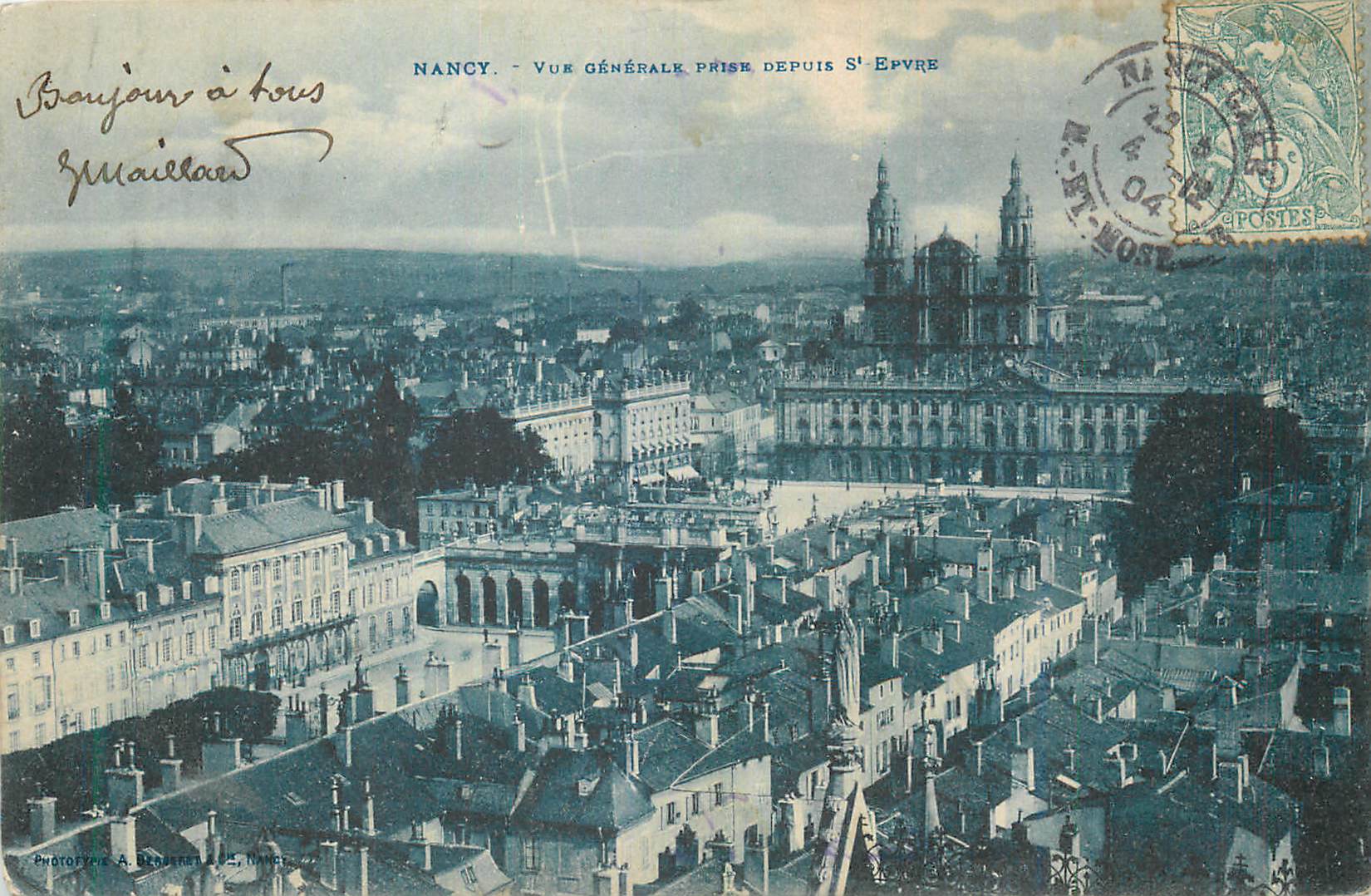 CPA Nancy Vue Generale prise depuis St Epvre