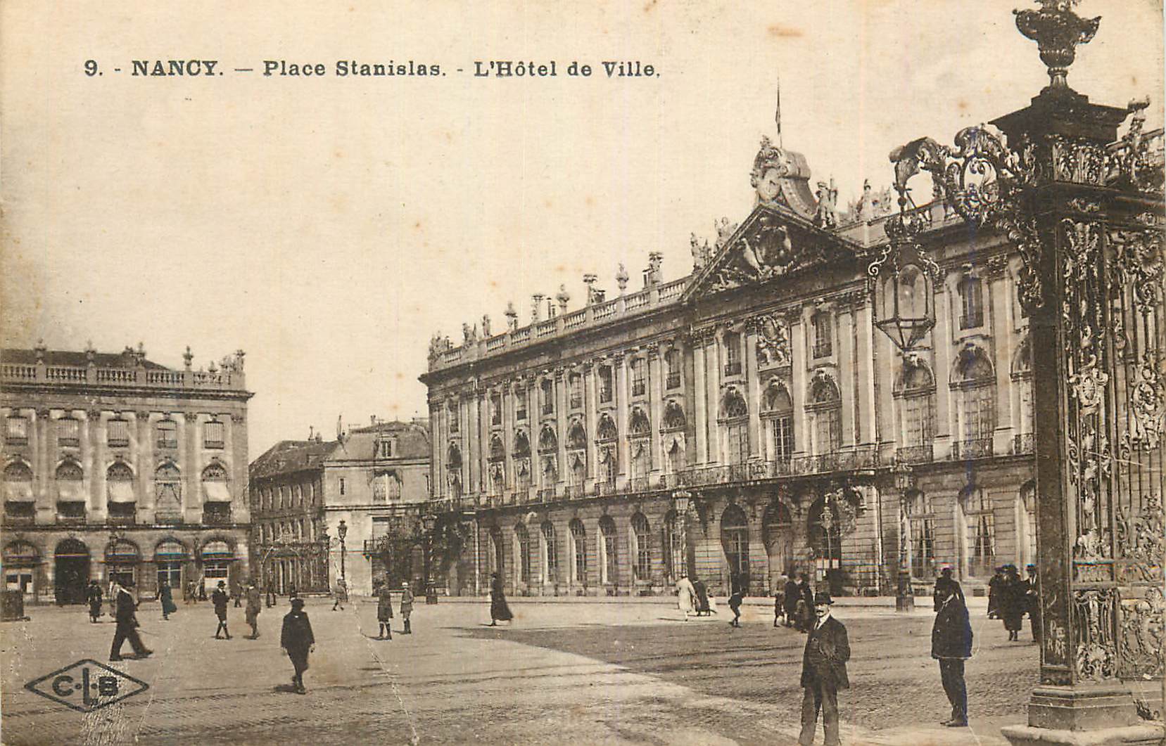 CPA Nancy Place Stanislas L'Hotel de Ville