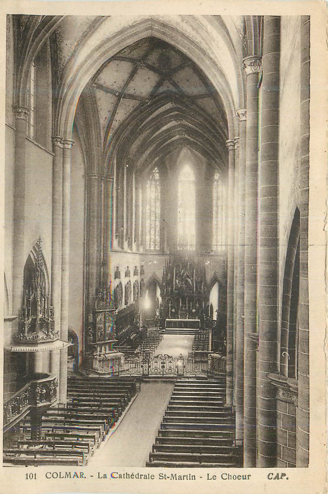 CPA Colmar La Cathedrale St Martin Le Choeur