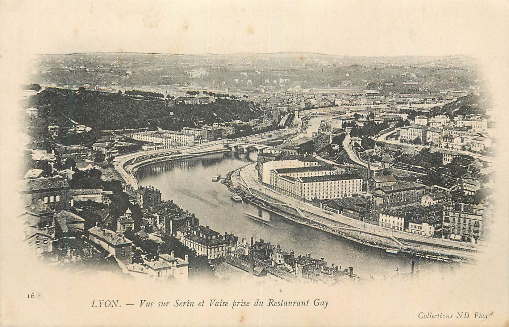 LYON — Vue sur Serin et Vaise prise du Restaurant Gay — Collections ND Phor