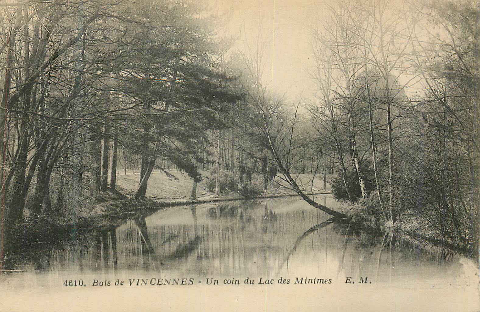 Bois de VINCENNES - Un coin du Lac des Minimes - E. M.