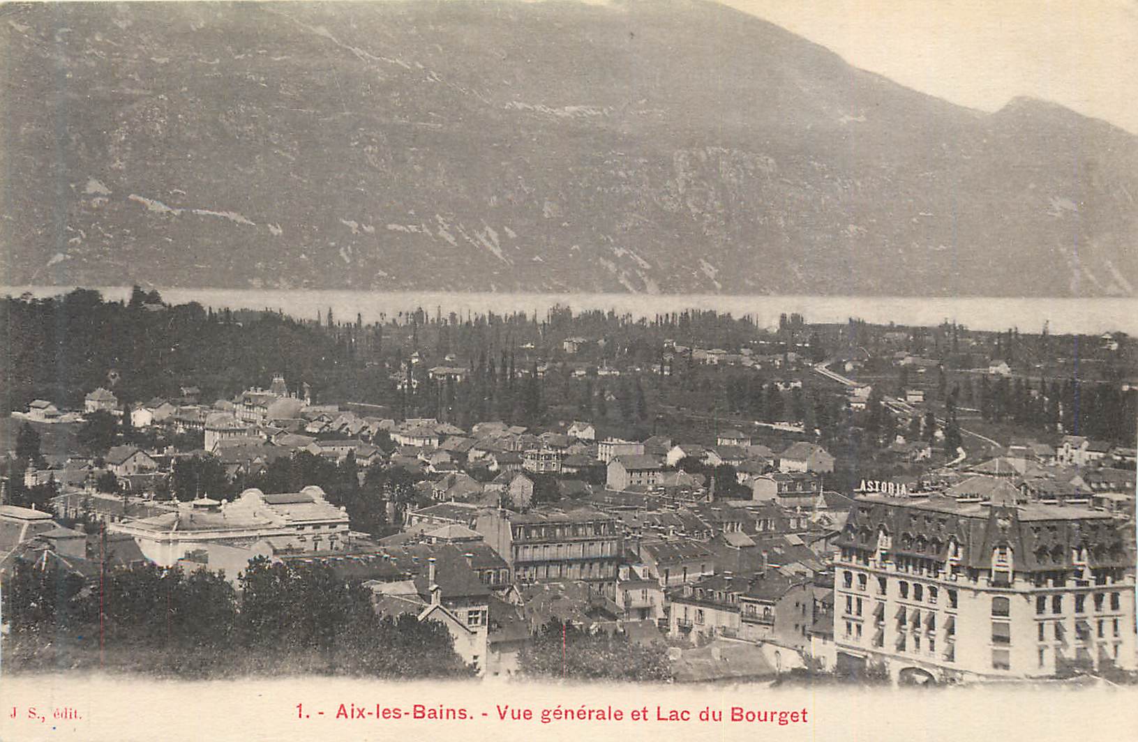 CPA Aix les Bains Vue generale et Lac du Bourget