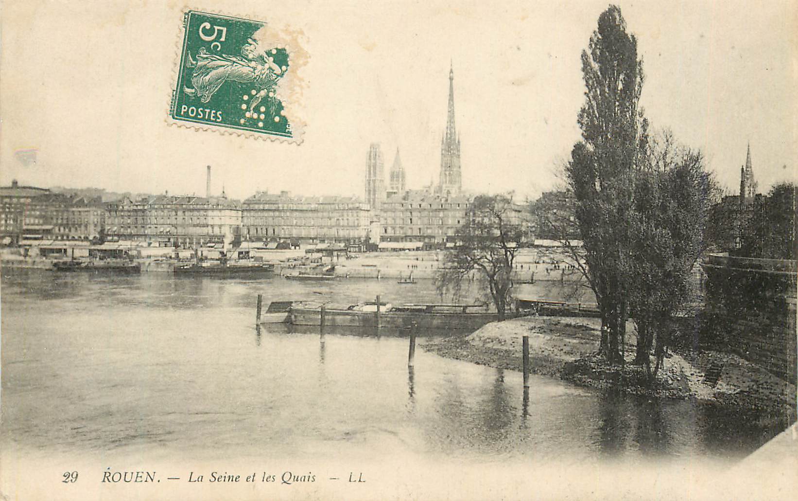CPA Rouen La Seine et Les Quais