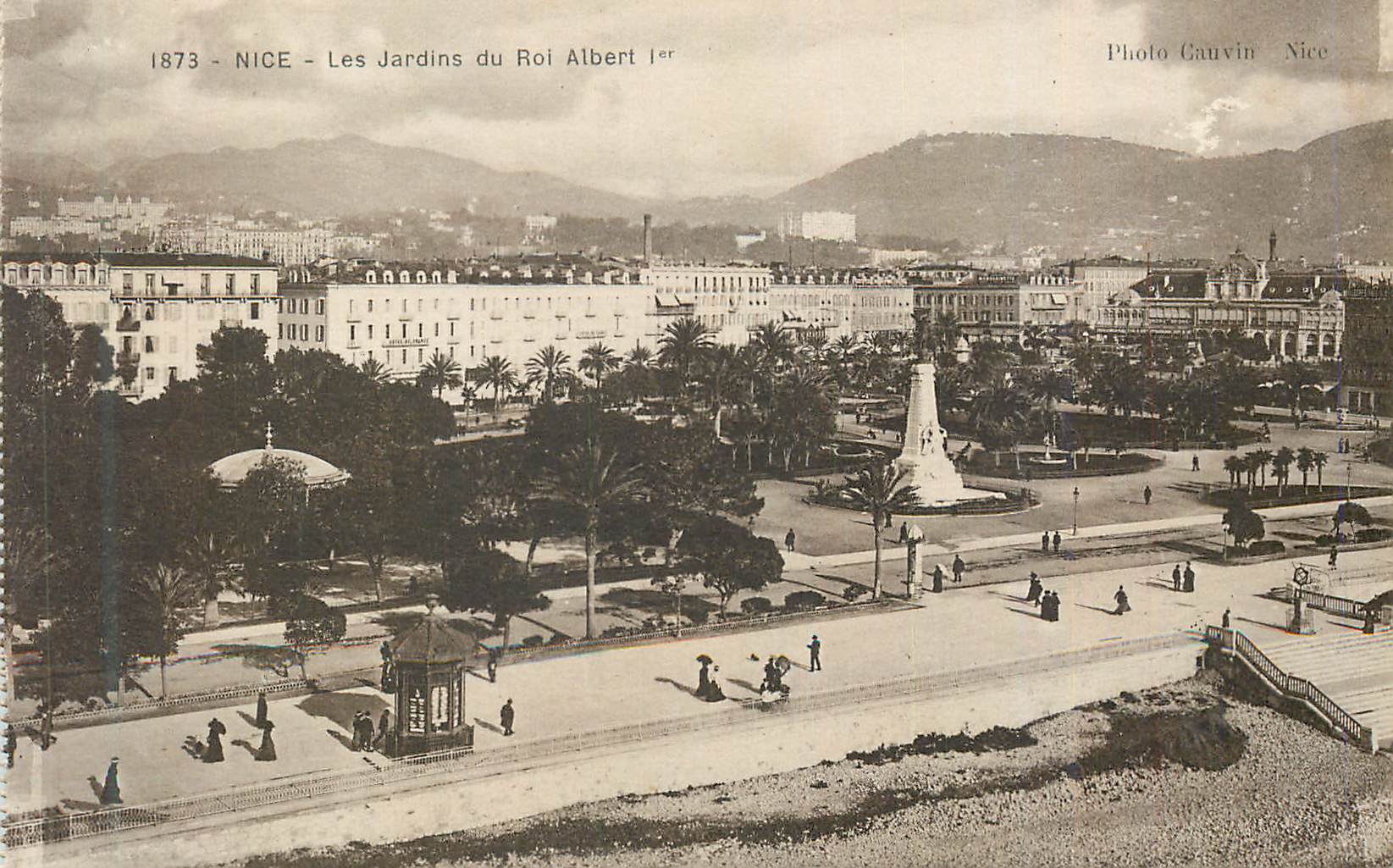 CPA Nice Les Jardin du Roi Albet 1er