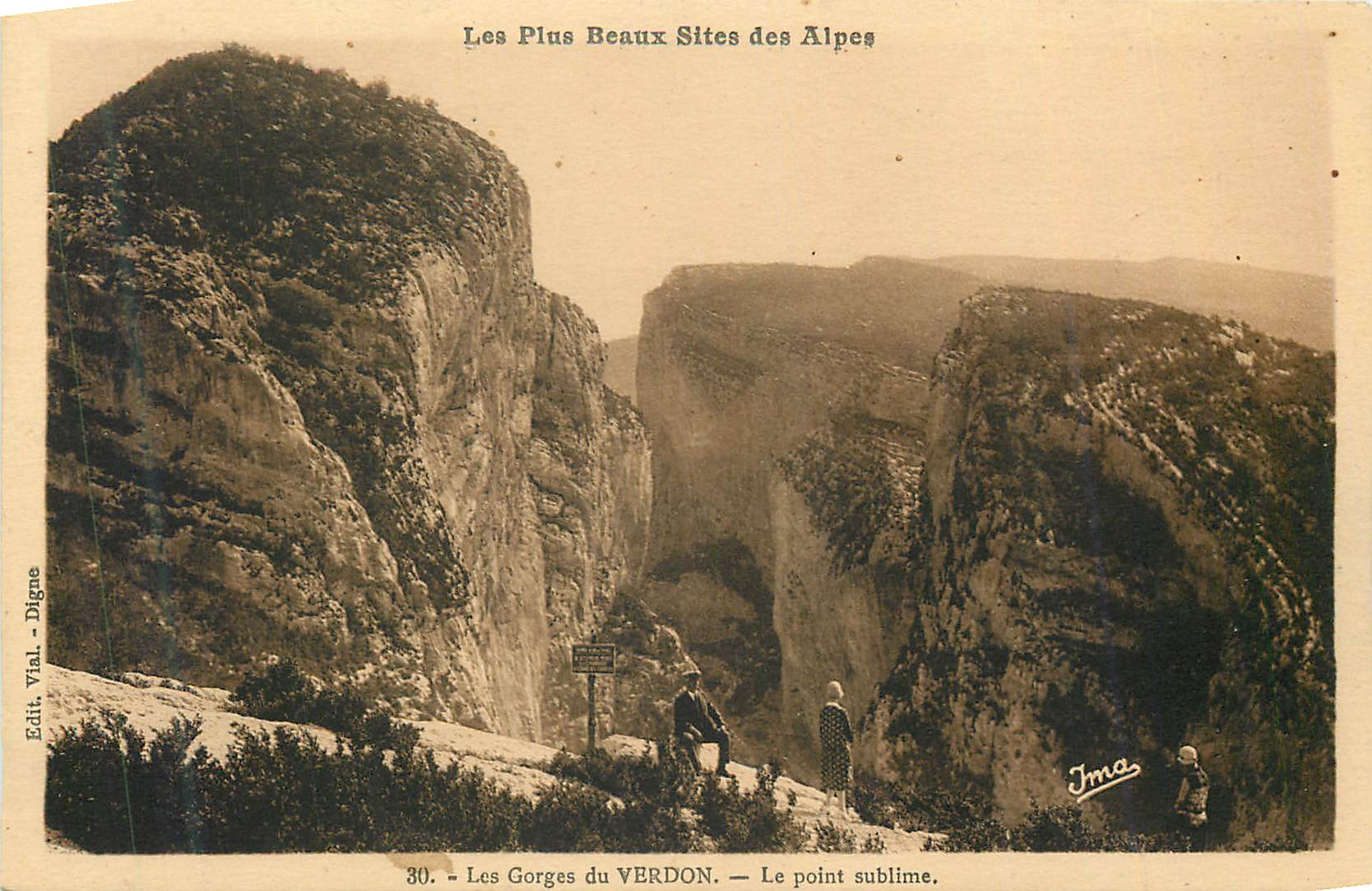 CPA Les Plus Beaux Sites des Alpes Les Gorges du Verdon Le Point Sublime