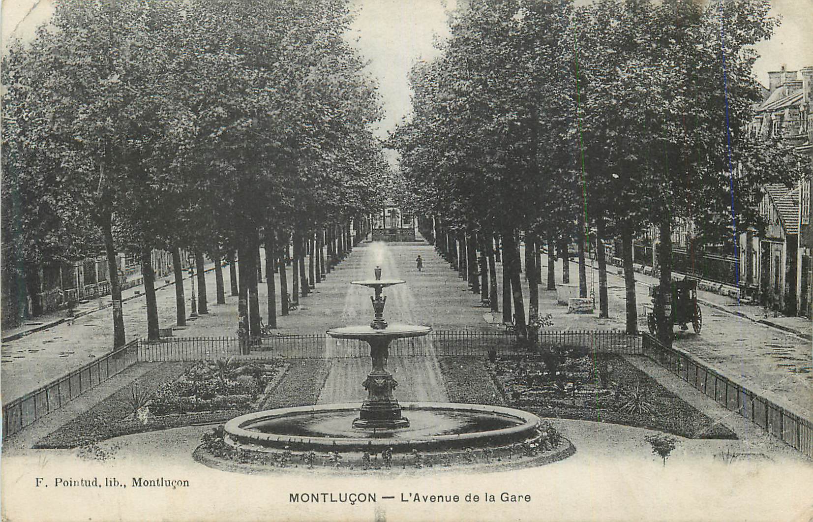 CPA Montlucon L'Avenue de la Gare