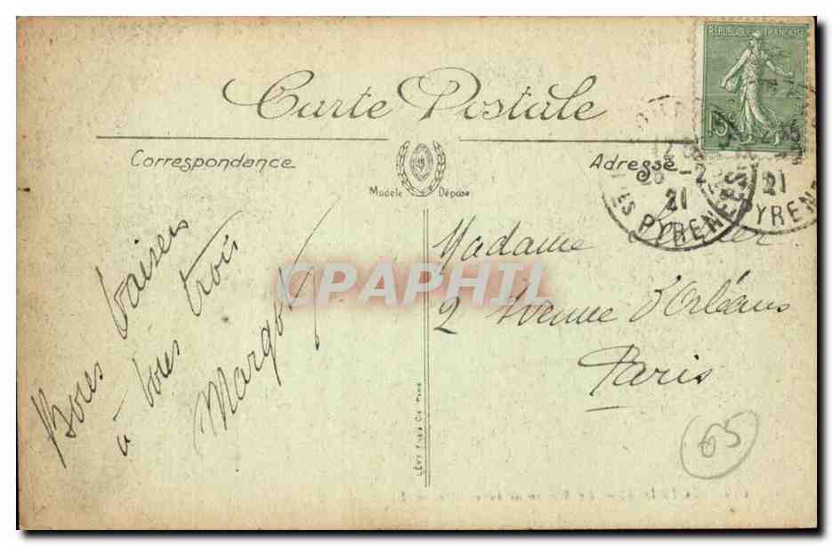 Lourdes CPA La maison de Bernadette — Verso