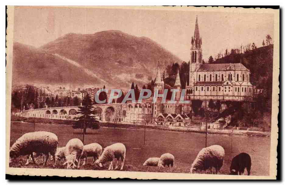 Lourdes — La Basilique et le Pic du Jer — Édition P. Dourdes n°33