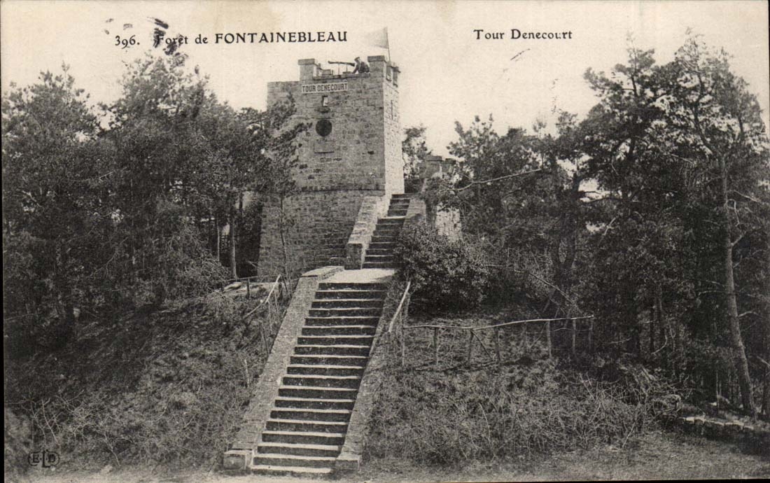 Tour Denecourt — Forêt de Fontainebleau — Éditeur L.D. n°396