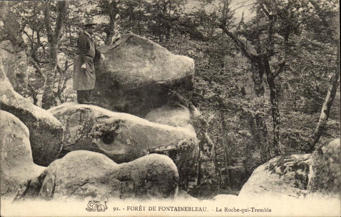 Forêt de Fontainebleau — La Roche-qui-Tremble — Verleger unbekannt, Nr. 92