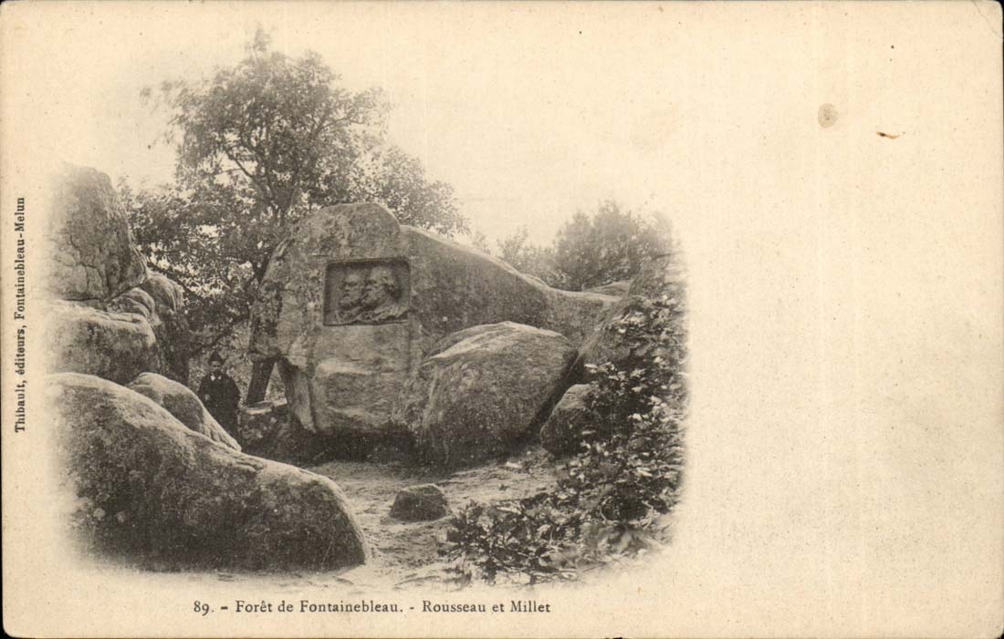 Foresta di Fontainebleau — Roccia scolpita — Thubaul, editori, Fontainebleau-Melun, n°89