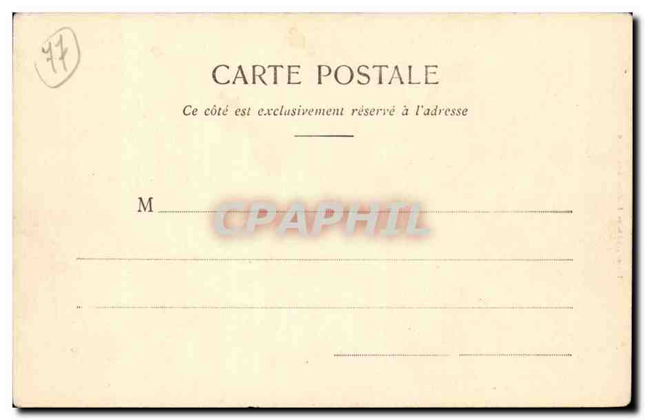 Foresta di Fontainebleau — Roccia scolpita — Thubaul, editori, Fontainebleau-Melun, n°89 — Verso