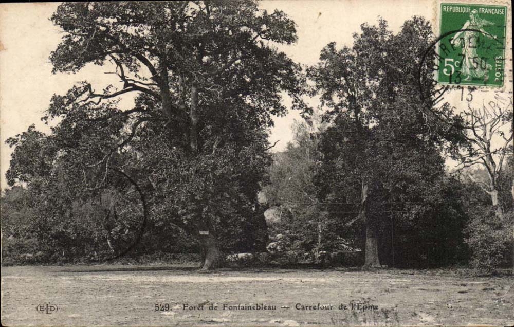 Wälder von Fontainebleau — Carrefour de l'Épine — Verlag E.P.D. n°549