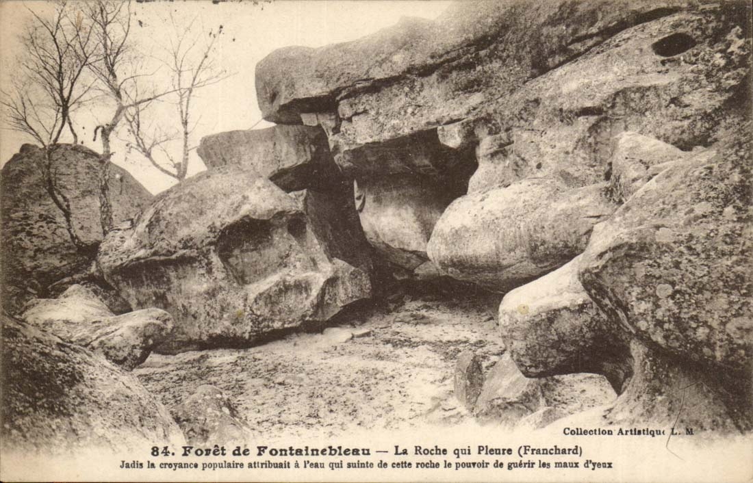 Woud van Fontainebleau — De Huilende Roche (Franchard) — Artistieke Collectie L.M.