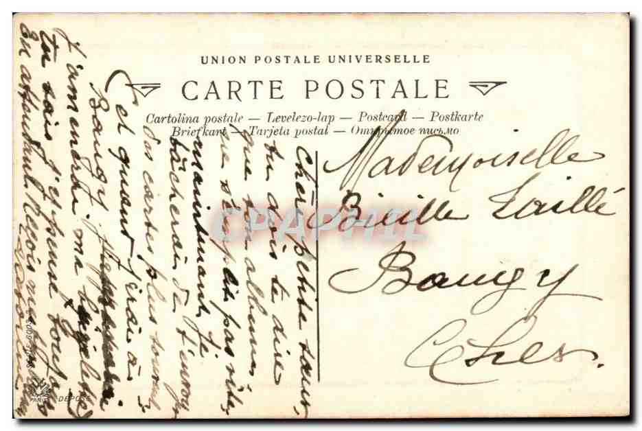 CPA Militaria L'armee francaise Dragons Passage du gue — Rückseite