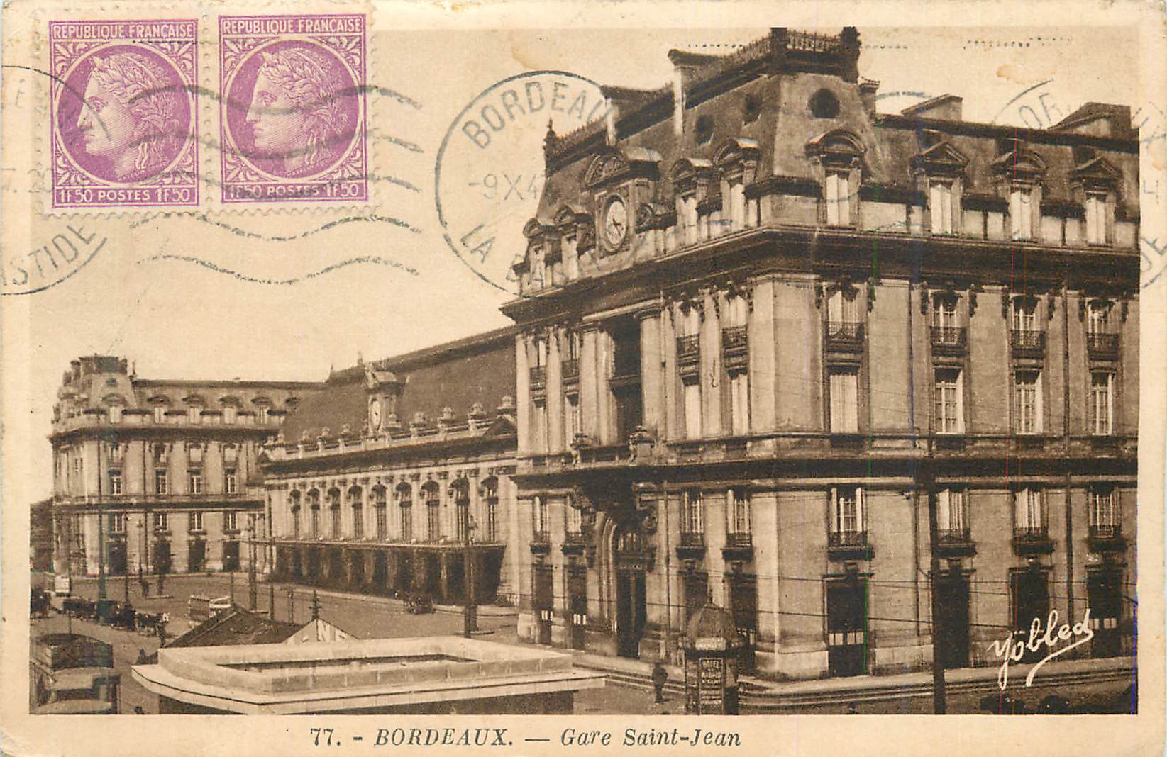 CPA Bordeaux gare saint jean