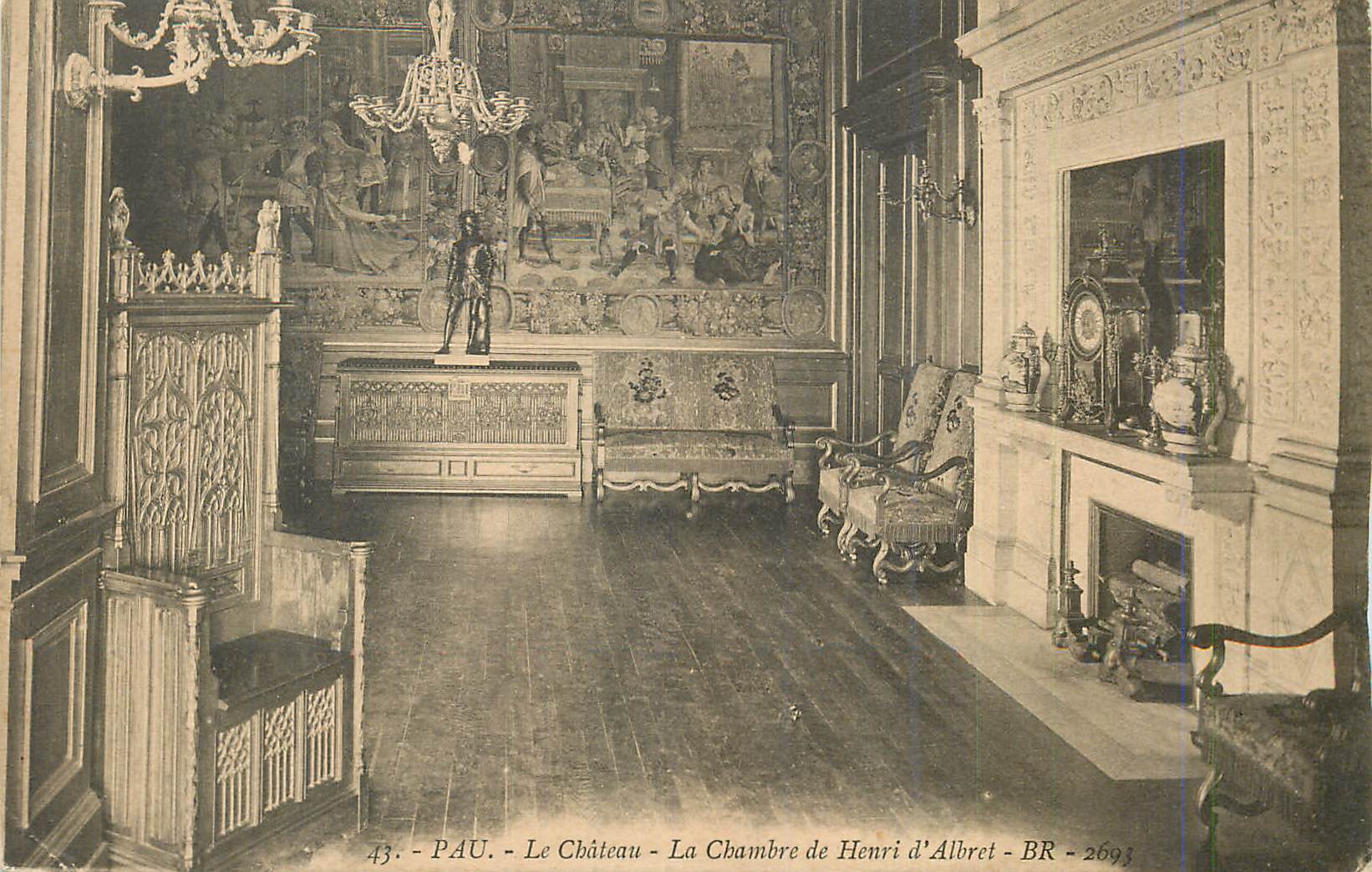Pau - Le Château - La Chambre de Henri d'Albret - BR 269